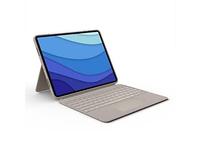 Logitech - Combo Touch Keyboard Folio for Apple iPad Pro 12.9" (5th & 6th Gen) with Detachable Backlit Keyboard - Sand - image 10