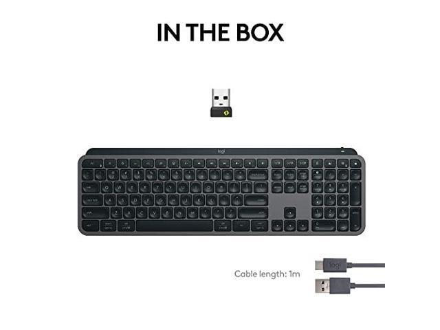 Logitech MX Keys S Wireless Keyboard, Low Profile, Quiet Typing, Backlighting, Bluetooth, USB C Rechargeable for Windows PC, Linux, Chrome, Mac -...