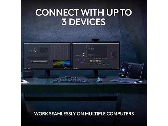 Logitech MX Keys S Wireless Keyboard, Low Profile, Quiet Typing, Backlighting, Bluetooth, USB C Rechargeable for Windows PC, Linux, Chrome, Mac -...