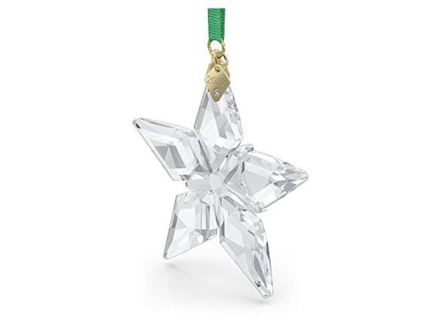 Swarovski Annual Edition 2023 Ornament, Clear Crystal Star with 97 Facets, Gold-Tone Finished Tag, Part of The Swarovski Annual Edition Collection