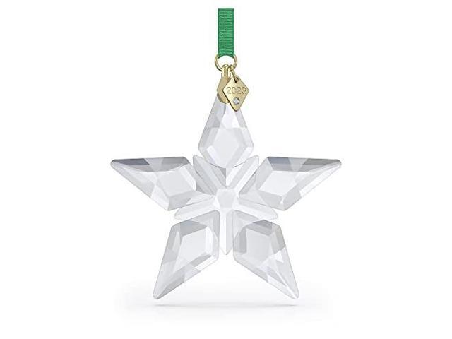 Swarovski Annual Edition 2023 Ornament, Clear Crystal Star with 97 Facets, Gold-Tone Finished Tag, Part of The Swarovski Annual Edition Collection