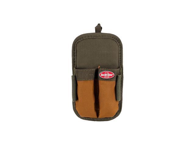 BUCKET BOSS 54180 Tool Pouch, Tool Sheath, Green, Polyester, 2 Pockets