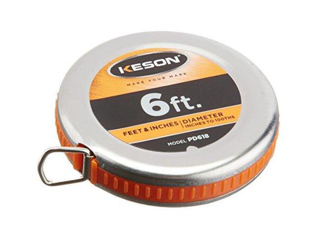KESON PD618N 6 ft Wrap-a-Round/Diameter Tape Measures, 1/4 in Blade