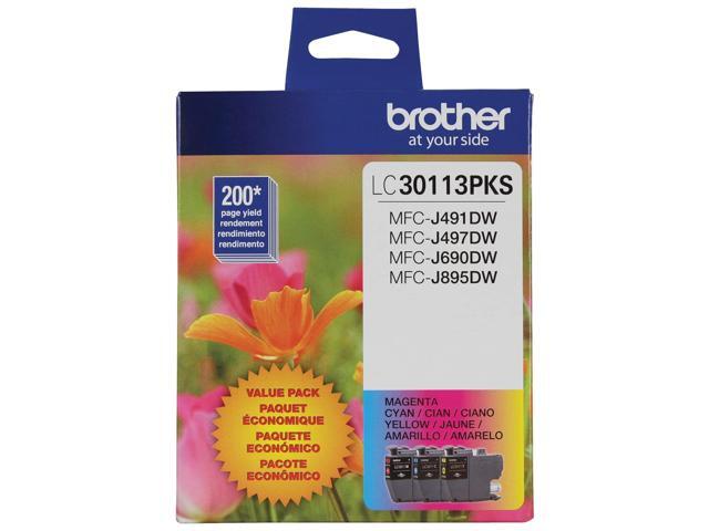 Brother - LC30113PKS Standard-Yield 3-Pack Ink Cartridges - Cyan/Magenta/Yellow - image 12