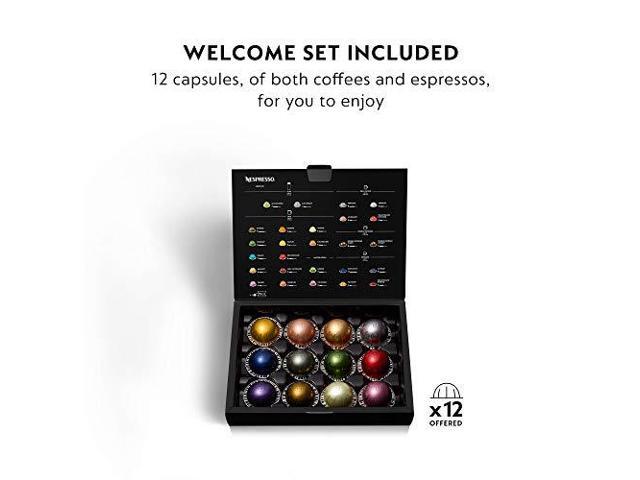 nespresso vertuoplus coffee and espresso machine by breville, ink black
