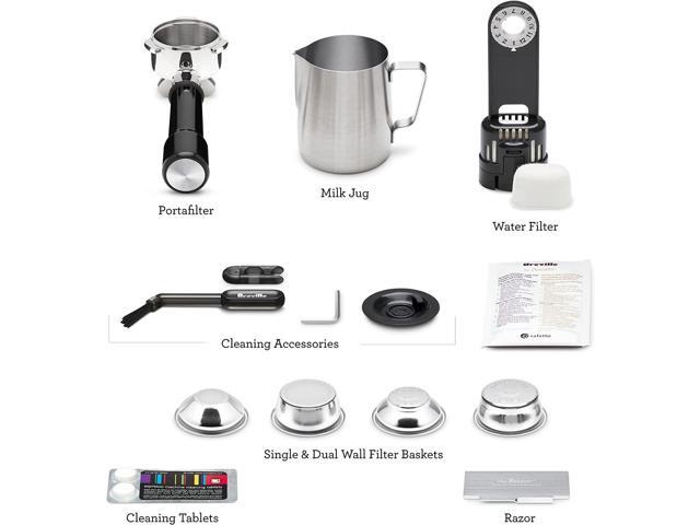 Breville the Barista Express Impress Espresso Machine, Black Truffle, BES876BTR