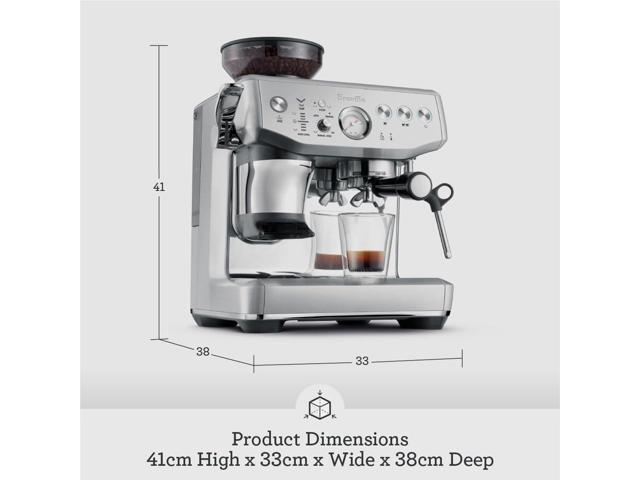 Breville the Barista Express Impress Espresso Machine, Black Truffle, BES876BTR