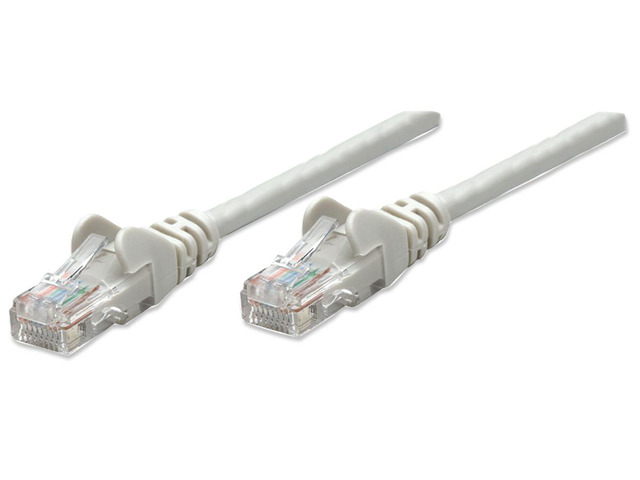 Intellinet Network Cable, Cat6, UTP, RJ45 Male / RJ45 Male, 10.5 m (35 ft.), Gray