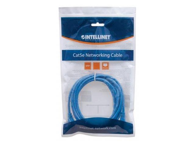 Intellinet Network Cable, Cat6, UTP, RJ45 Male / RJ45 Male, 22.5 m (75 ft.), Blue