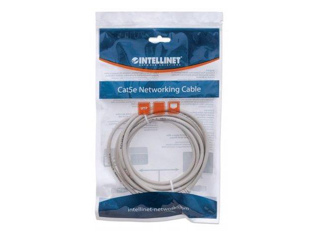 Intellinet Network Cable, Cat6, UTP, RJ45 Male / RJ45 Male, 22.5 m (75 ft.), Gray
