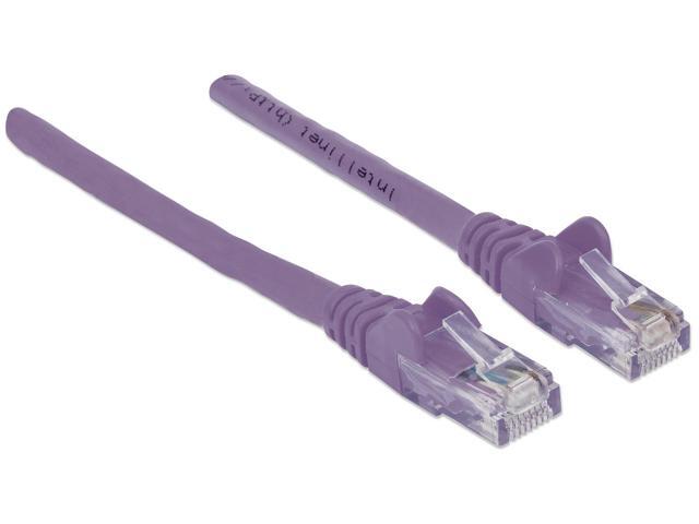 Intellinet Network Cable, Cat6, UTP, RJ45 Male / RJ45 Male, 22.5 m (75 ft.), Purple