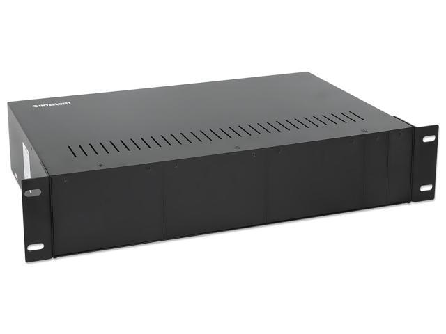Intellinet 14-Slot Media Converter Chassis, Includes redundant power supply, 19' rackmountable, 2U