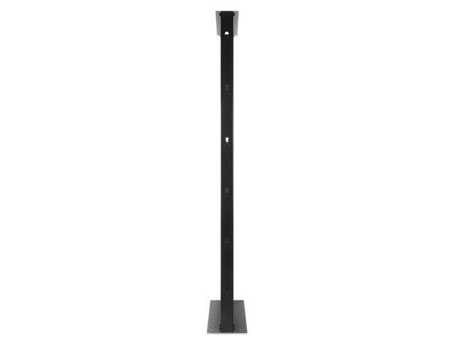 Intellinet 19' 2-Post Open Frame Network Rack, 42U, 9.84 in Depth, Flat Pack, Can Be Bolted to the Floor, Black RAL 9005