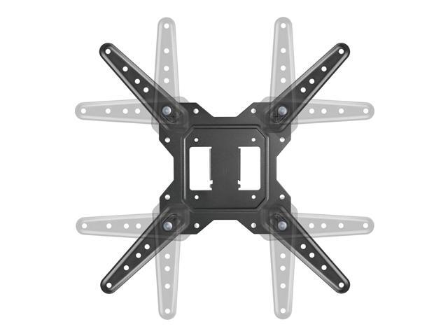 Manhattan Full Motion TV Wall Mount - Articulating Arm for 23-55 TVs, Space-Saving Design, +90° Swivel & Cable Management, Durable Steel - 462624