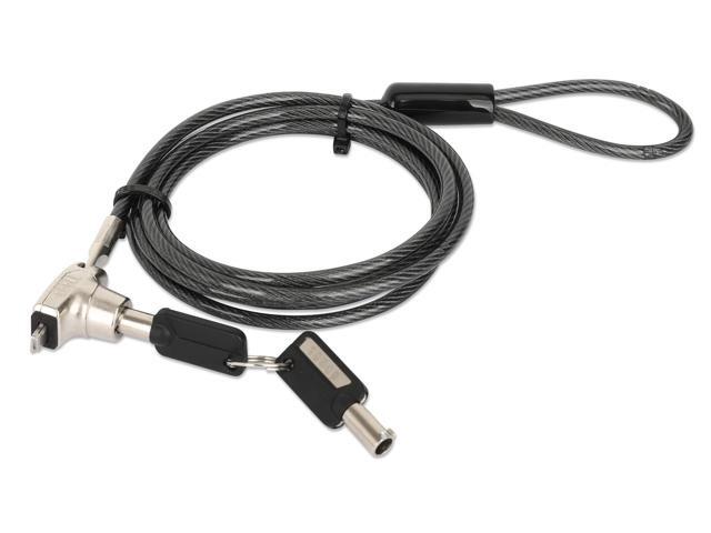 Manhattan Keyed Laptop Lock -with Long 6 ft Security Cable, Strong Cut Resistant Steel, 2 Keys Included - for Computer, Notebook, Displays,...