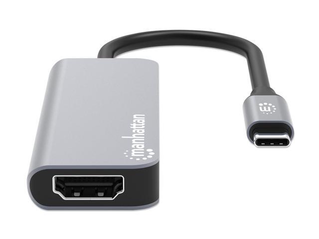 Manhattan USB-C PD 4-in-1 Docking Station: Transform Devices with 4K HDMI, 100W Charging, and USB-A Ports for Laptops, Tablets, and Phones - 190428