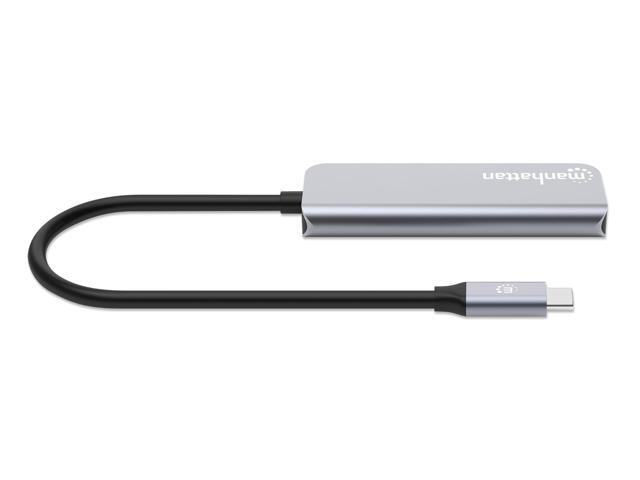 Manhattan USB-C PD 4-in-1 Docking Station: Transform Devices with 4K HDMI, 100W Charging, and USB-A Ports for Laptops, Tablets, and Phones - 190428