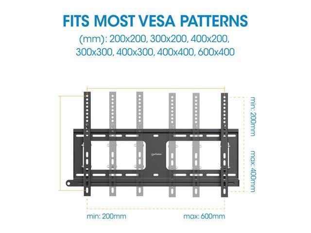 Manhattan Outdoor Anti-Theft Tilting TV Wall Mount for 37-86 Inch Displays, Weatherproof & Secure for Patios & Poolside, Flexible Viewing Angles -...
