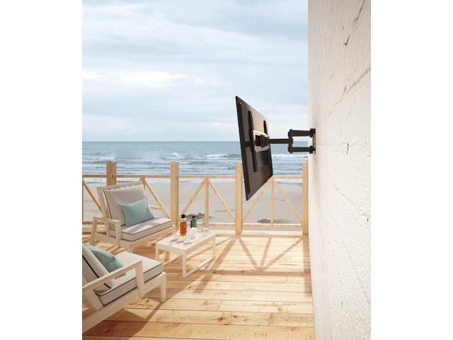 Manhattan Outdoor Full-Motion TV Wall Mount for 37-86 Displays up to 100 lbs, Weatherproof with Tilt & Swivel, Perfect for Patios & Poolside...