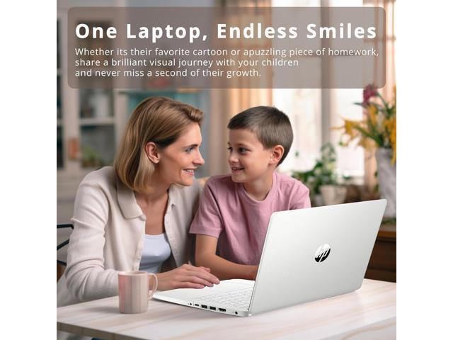 HP 14' FHD BrightView Laptop, Intel Pentium Silver N6000, 4GB DDR4 RAM, 64GB eMMC Storage, Intel UHD Graphics, HD Webcam, Wi-Fi 5, Bluetooth,...