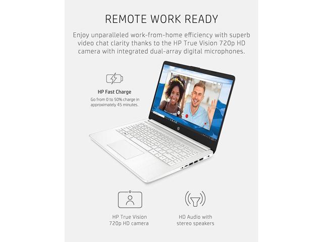 HP Stream 14' HD Laptop, Intel Celeron N4120 Processor, 4GB RAM, 64GB eMMC, HD Audio, HD Webcam, Intel UHD Graphics 600, 1 Year Office, HDMI, Win...