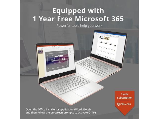 HP Premium Stream 14' HD BrightView Laptop, Intel Celeron N4120, 8GB RAM, 64GB eMMC Storage, UHD Graphics, HD Webcam, 1 Year Office 365, Bluetooth,...