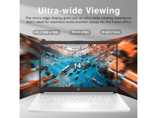 HP Premium Stream 14' HD BrightView Laptop, Intel Celeron N4120, 4GB RAM, 64GB eMMC, Intel UHD Graphics, HD Webcam, 1 Year Office 365, Bluetooth,...