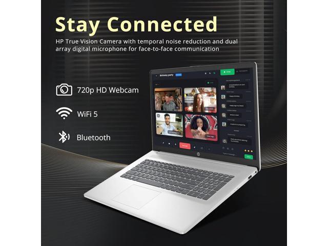 HP 17.3' Full HD Laptop, Intel Core i3-1215U Processor, 64GB RAM, 2TB PCIe SSD, Intel UHD Graphics, Numeric Keypad, 720p HD Webcam, Windows 11 Pro,...