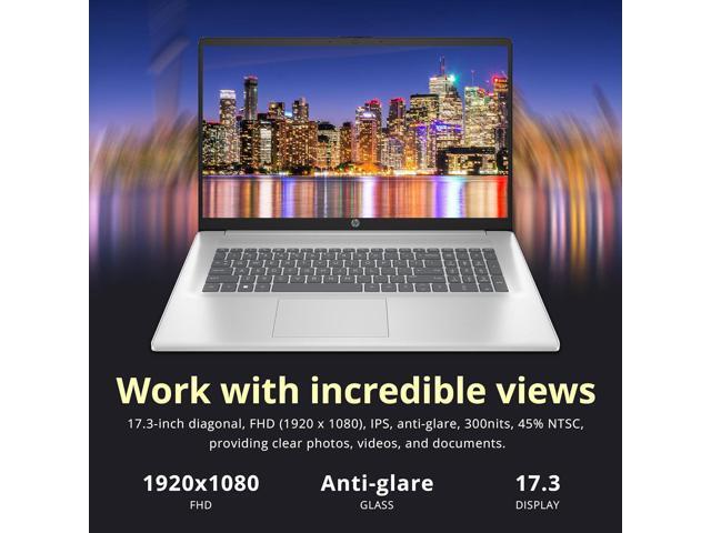 HP 17.3' Full HD Laptop, Intel Core i3-1215U Processor, 64GB RAM, 2TB PCIe SSD, Intel UHD Graphics, Numeric Keypad, 720p HD Webcam, Windows 11 Pro,...