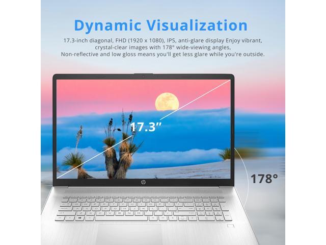 HP 17.3' FHD Laptop, AMD Ryzen 5 5500U, 64GB RAM, 2TB SSD, AMD Radeon Graphics, Fingerprint Reader, Numeric Keyboard, 720p HD Webcam, WiFi, Windows...