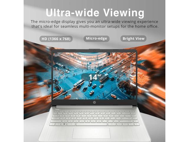 HP Stream 14' HD Laptop, AMD Athlon 3050U, 4GB RAM, 64GB eMMC, Intel UHD Graphics 600, Full-Size Keyboard, 720p HD Camera, 1-Year Microsoft 365,...