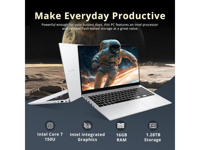 SAMSUNG Galaxy Book4 15.6' FHD Laptop, Intel Core 7 150U, 16GB LPDDR4X, 1.28TB Storage(1TB PCIe SSD +288GB Docking Station Set), Fingerprint...