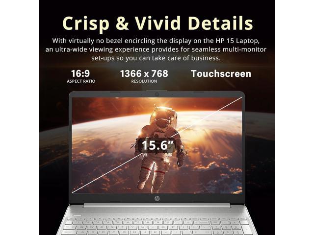 HP 15.6' HD BrightView Touchscreen Laptop, Intel Pentium Gold 7505, 8GB RAM, 416GB Storage(256GB SSD+160GB Docking Station Set), Numeric Keypad, HD...