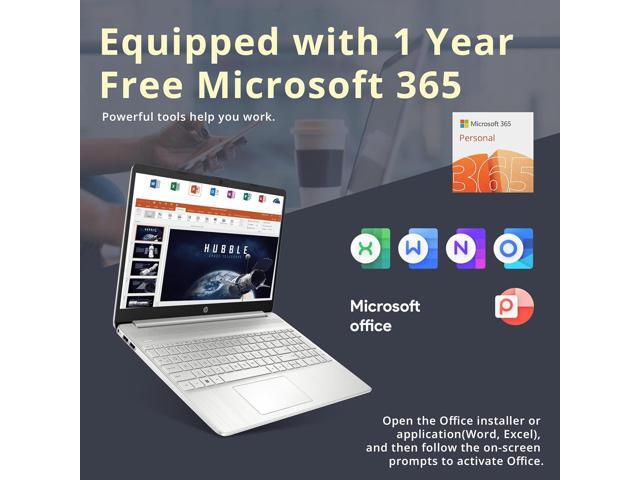 HP 15.6' FHD Laptop Computer, AMD Athlon Silver 3050U, 12GB DDR4 RAM, 256GB SSD, AMD Radeon Graphics, HD Webcam, HDMI, Office 365, Windows 10 S,...