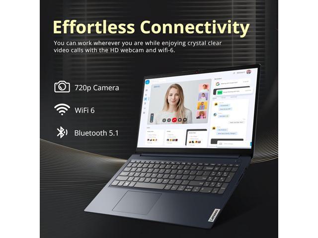 Lenovo IdeaPad 1i 15.6' FHD Touchscreen Laptop, Intel i5 1235U, 8GB RAM, 672GB Storage(512GB SSD + 160GB Docking Station), Intel Iris Xe Graphics,...