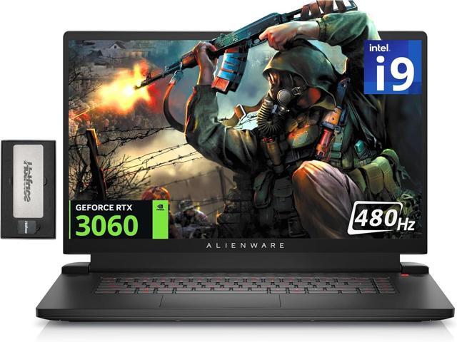 Dell Alienware M17 R5 Gaming Laptop, 17.3 FHD 480Hz Display, AMD Ryzen 9 6900HX, 16GB DDR5, 512GB PCIe SSD, NVIDIA GeForce RTX 3060, Backlit...