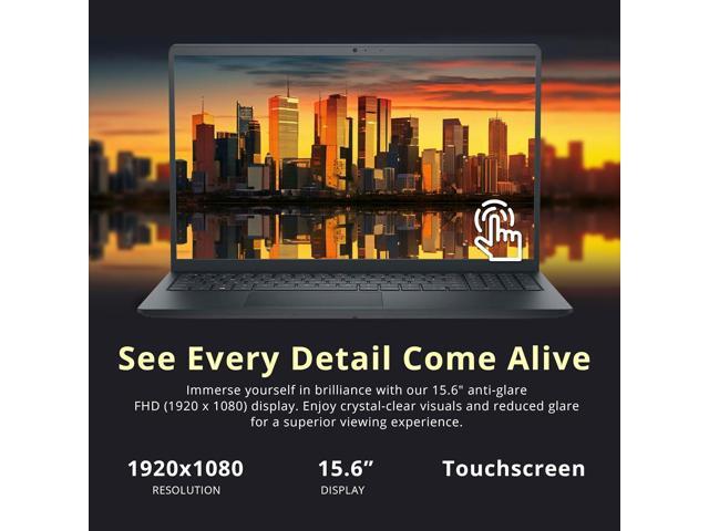 Dell Inspiron 3530 15.6' FHD Touchscreen Laptop, Intel i7-1355U, 64GB RAM, 2TB PCIe SSD, Intel UHD Graphics, Numeric Keypad, Wi-Fi 6, HD Webcam,...