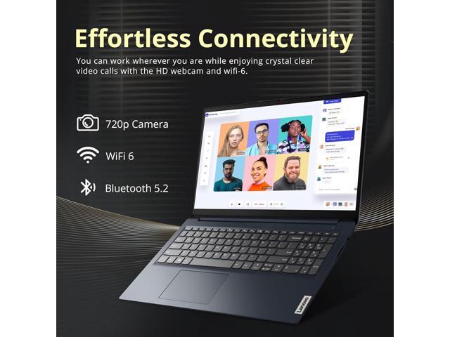 Lenovo IdeaPad 1 15.6' HD Laptop, Intel Celeron N4500, 20GB RAM, 1TB SSD+128GB eMMC, Intel UHD Graphics, WiFi 6, Num Pad, SD Card Reader, HDMI, Win...