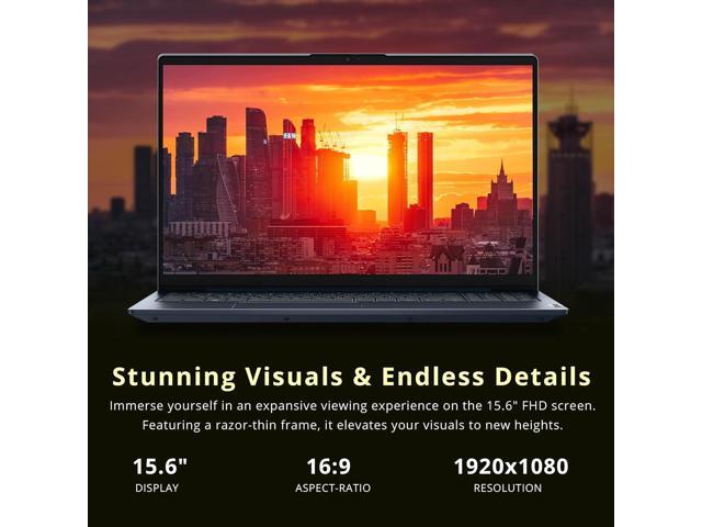 Lenovo IdeaPad 5 15.6' FHD Laptop, AMD Ryzen 7 5825U, 8GB RAM, 2TB Storage(1TB SSD+1TB Docking Station Set), AMD Radeon Graphics, Backlit Keyboard,...