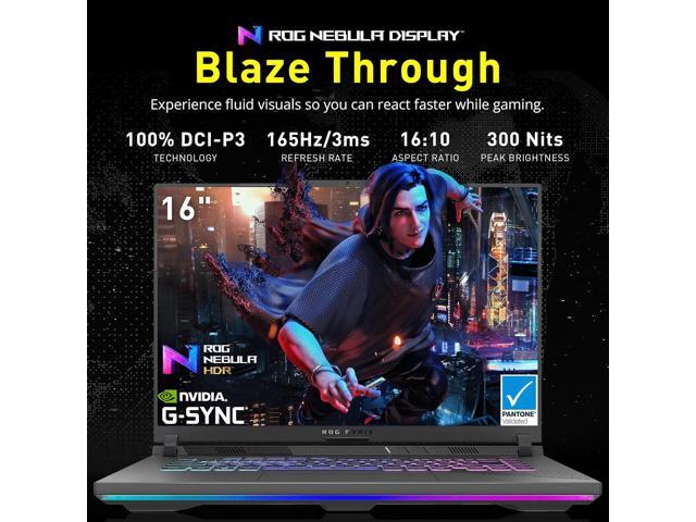 ASUS ROG Strix G16 Gaming Laptop, GeForce RTX 5070 Ti 12GB GDDR7, AMD Ryzen 9 8940HX, 64GB DDR5, 2TB SSD, Backlit Keyboard, 16' WUXGA 165Hz...