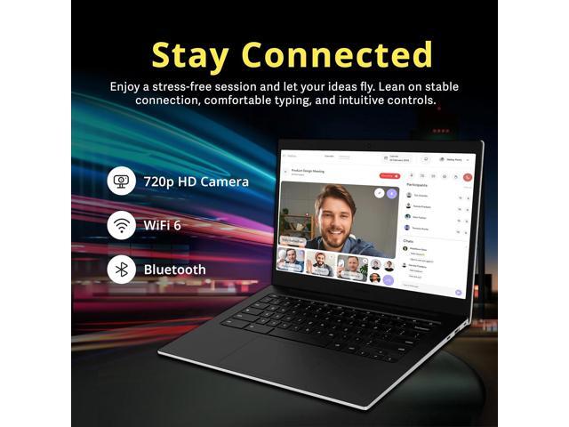 Samsung Galaxy Chromebook Go 14' LED HD Laptop, Intel Celeron N4500, 4GB LPDDR4X, 288GB Storage (128GB eMMC+160GB Docking Station Set), Intel UHD...