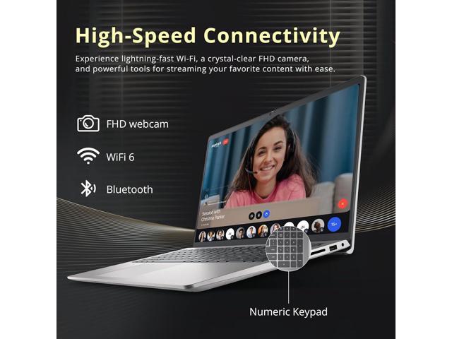 Dell 15 15.6' FHD Business Laptop, Intel Core i7-1355U, 64GB RAM, 3TB Storage(2TB SSD+1TB Docking Station Set), Intel UHD Graphics, Backlit...