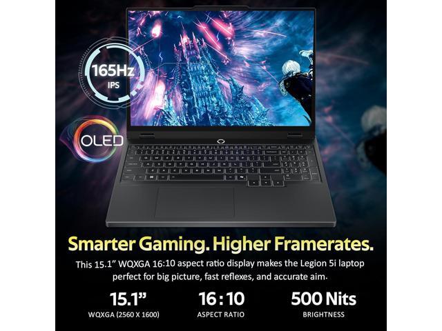 Lenovo Legion 5 15.1' 165Hz WQXGA OLED Gaming Laptop, Intel 20-core Ultra 7 255HX (Beats Intel i9-14900HX), 64GB RAM, 2TB SSD, GeForce RTX 5070,...
