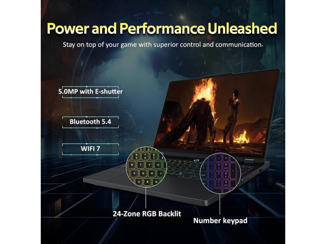Lenovo Legion Pro 5i 16' WQXGA OLED 165Hz Gaming Laptop, Intel Ultra 7 255HX, 64GB RAM, 4TB SSD, NVIDIA GeForce RTX 5060, Backlit Keyboard, Windows...