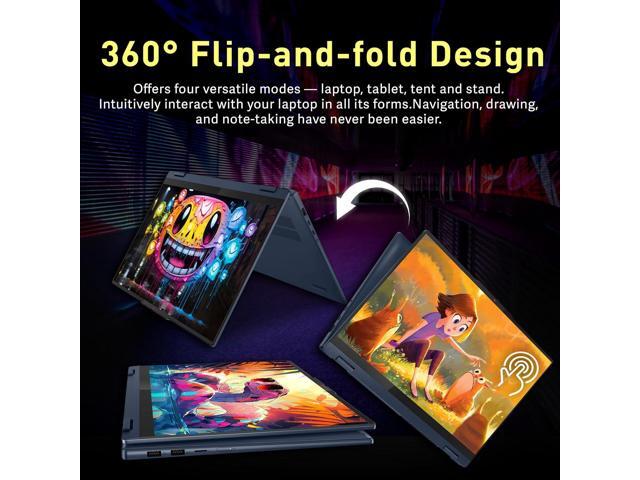 Lenovo IdeaPad 5 2-in-1 16' WUXGA Touchscreen Laptop, AMD Ryzen AI 7 350, 16GB RAM, 3TB Storage (2TB SSD+1TB Docking Station), AMD Radeon 860M,...