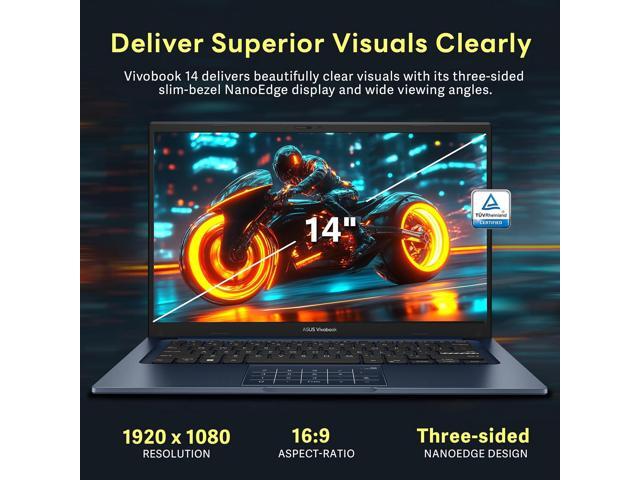 ASUS Vivobook 14 14'' FHD IPS Business Laptop, Intel Core 5-120U, 40GB RAM, 2.16TB Storage (2TB SSD+160GB Docking Station Set), Intel Graphics,...