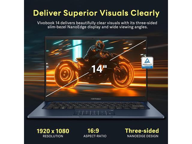 ASUS Vivobook 14 14'' FHD IPS Business Laptop, Intel Core 5-120U, 40GB RAM, 3TB Storage (2TB SSD+1TB Docking Station Set), Intel Graphics, Numeric...
