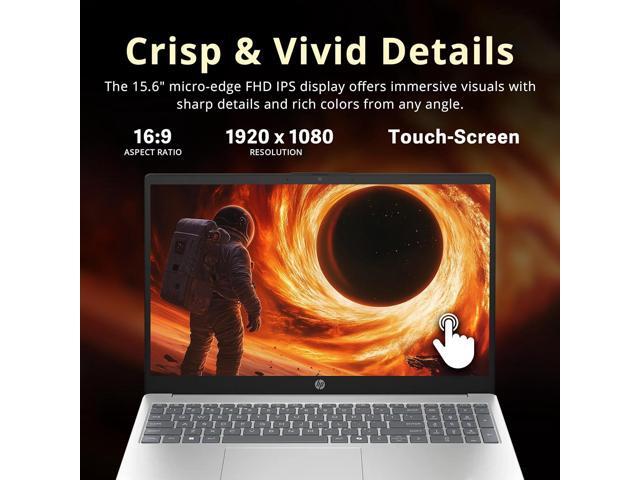 HP 15.6' FHD Touchscreen Laptop, AMD Ryzen 5 7520U, 8GB LPDDR5, 2.16TB Storage(2TB SSD+160GB Docking Station Set), AMD Radeon Graphics, Copilot,...