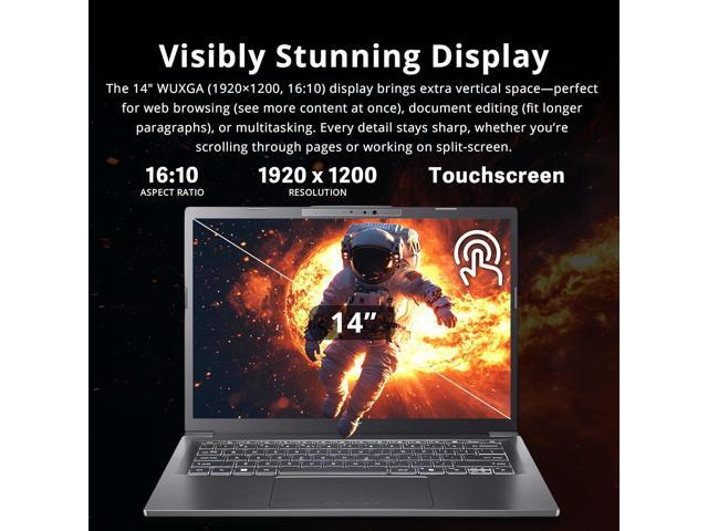 Acer Aspire 14' WUXGA IPS Touchscreen Laptop, Intel Ultra 7 258V, 32GB RAM, 3TB Storage(2TB SSD + 1TB Docking Station Set), Intel ARC 140V, Backlit...
