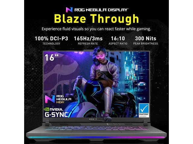 ASUS ROG Strix G16 16' WUXGA 165Hz Gaming Laptop, AMD Ryzen 9 8940HX, GeForce RTX 5070 8GB GDDR7, 32GB DDR5, 3TB Storage (2TB SSD+1TB Docking...